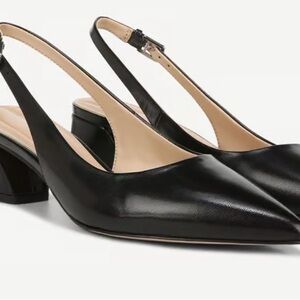 Franco Sarto Black Slingback Heels